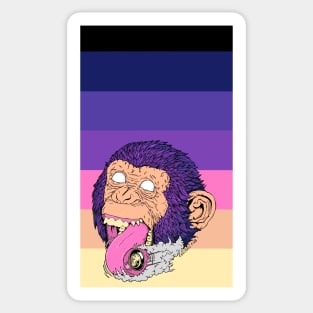 Monkey Burnout Sticker